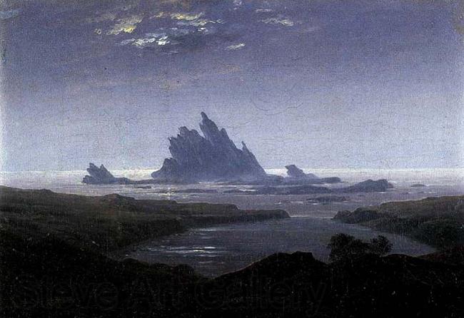 Caspar David Friedrich Rocky Reef on the Sea Shore